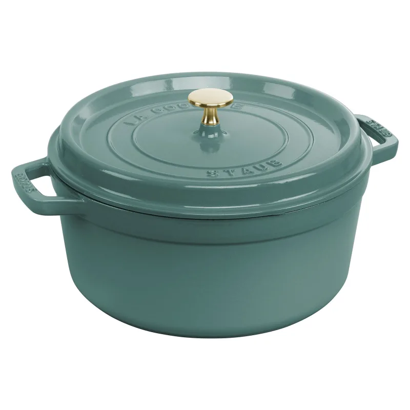 Staub Støbejernsgryde 26 cm, eukalyptus
