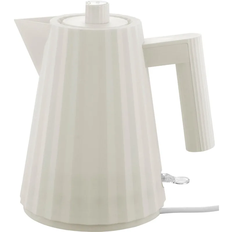 Alessi MDL06 Plissé elkedel 1 liter, hvid