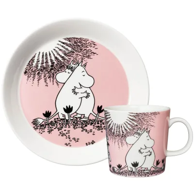 Moomin arabia Kærlighed 30 krus + tallerken sæt