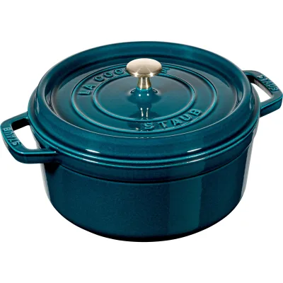 Staub La Cocotte rund støbejernsgryde 24 cm / 3,7 l, La Mer
