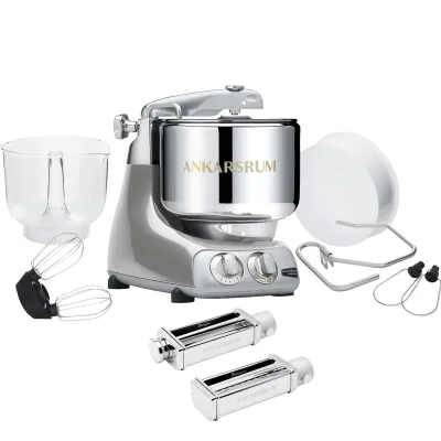 Ankarsrum Assistent Original AKM 6230 køkkenmaskine og pastakit, jubilee silver
