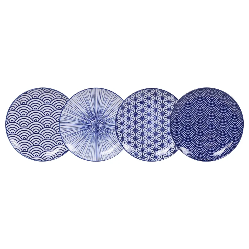 Tokyo design studio Nippon Blue tallerken 4 stk.