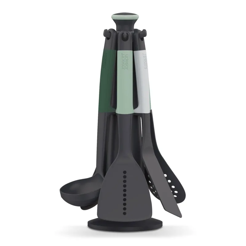 Joseph joseph Elevate™ redskapssæt med holder 6 dele, lysegrøn