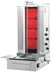 Keramisk Kebabgrill m. bund motor - EL - 50kg