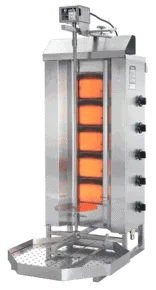 shawarma/Kebabgrill m. top motor- GAS - potis 50 kg