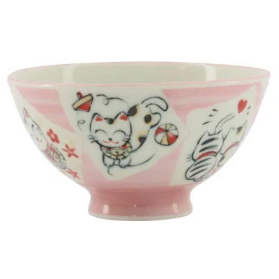 Tokyo design studio Kawaii skål 11 cm, cat pink