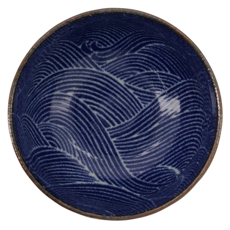 Tokyo design studio Seigaiha Blue skål 13 cm