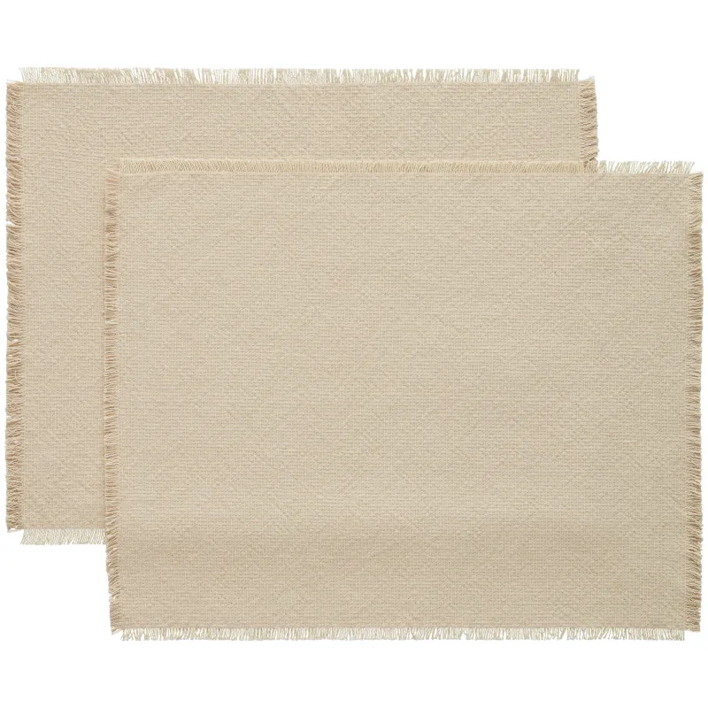 Decotique Ravella dækkeserviet, sand, 2 stk.