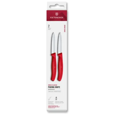 Victorinox Swiss Classic urtekniv- og tomatknivsæt 8 cm 2 dele, rød