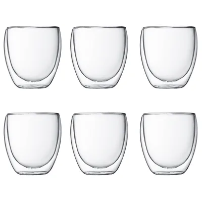 Bodum Pavina dobbeltvægget glas 0,25 l, 6 stk.