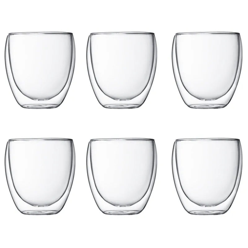 Bodum Pavina dobbeltvægget glas 0,25 l, 6 stk.