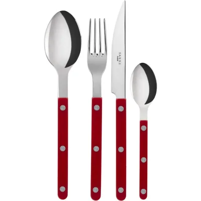 Sabre paris Bistrot Solid bestiksæt 4 dele, burgundy