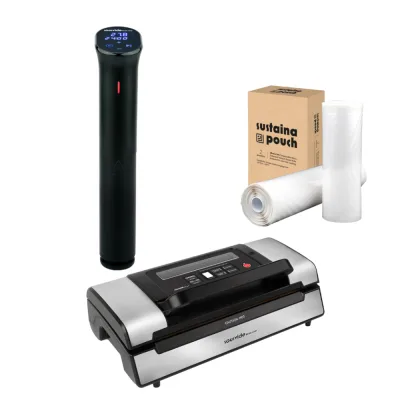 iVide® 2.0 Sous Vide Stav WIFI + VS520 Vakuumpakker + Vakuumruller