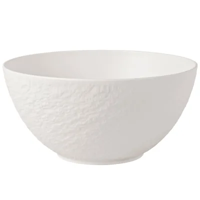 Villeroy & Boch Manufacture Rock Blanc Salatskål Ø24 cm, hvid