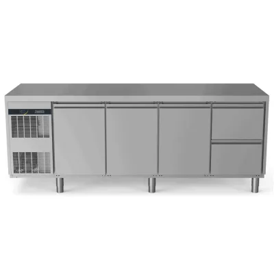 Zanussi kølebord 590L - 3 låger og 2x½ skuffer
