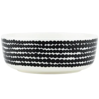 Marimekko Siirtolapuutarha skål 4 dl, sort/hvid