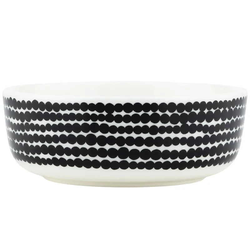 Marimekko Siirtolapuutarha skål 4 dl, sort/hvid