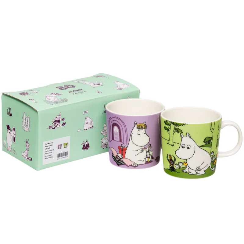 Moomin arabia Snorkfrøken & Mumitrolden krus 2-pak, 0,3 liter