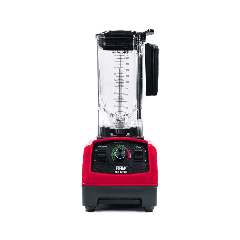 RAW Blender X 2,5 Turbo 2.5HP 2.2L 1800W (Rød)