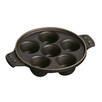 Staub Snigelpande i støbejern 14 cm, sort