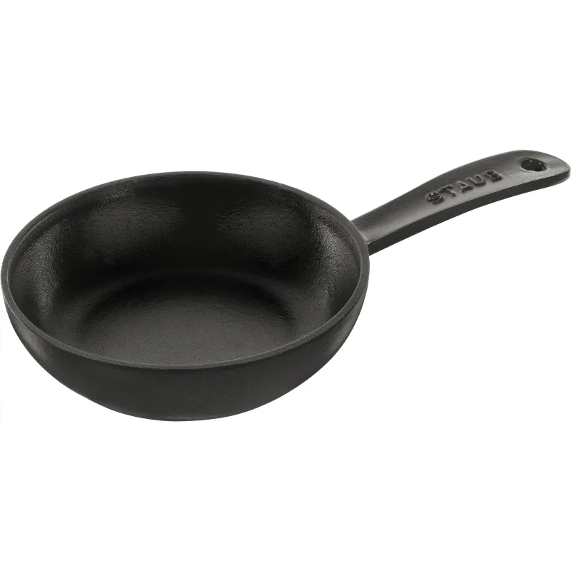 Staub Støbejernspande 16 cm, sort