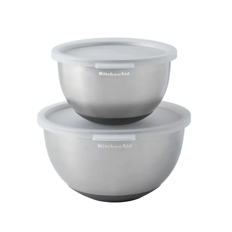 Kitchenaid Røreskåle rustfrit stål, 2-pak