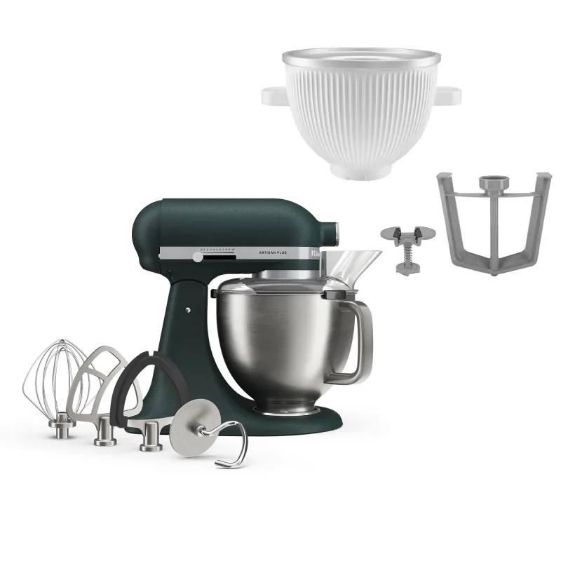 Kitchenaid Artisan Plus køkkenmaskine med istilbehør, pebbled palm