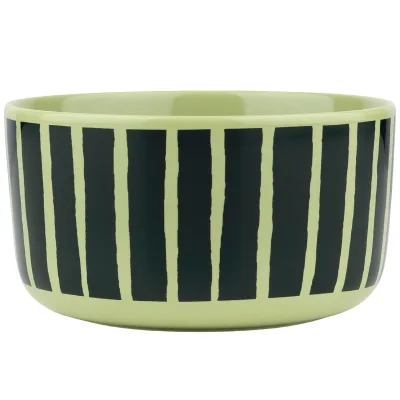 Marimekko Piccolo skål 5 dl, pære/mørkegrøn