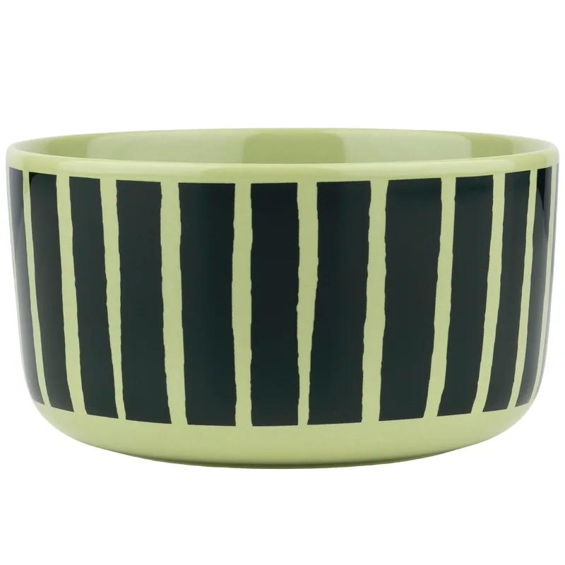 Marimekko Piccolo skål 5 dl, pære/mørkegrøn