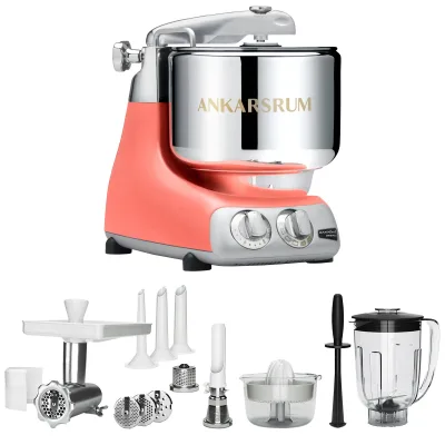 Ankarsrum Assistent Original AKM6230 Coral Crush + Deluxe tilbehørspakke