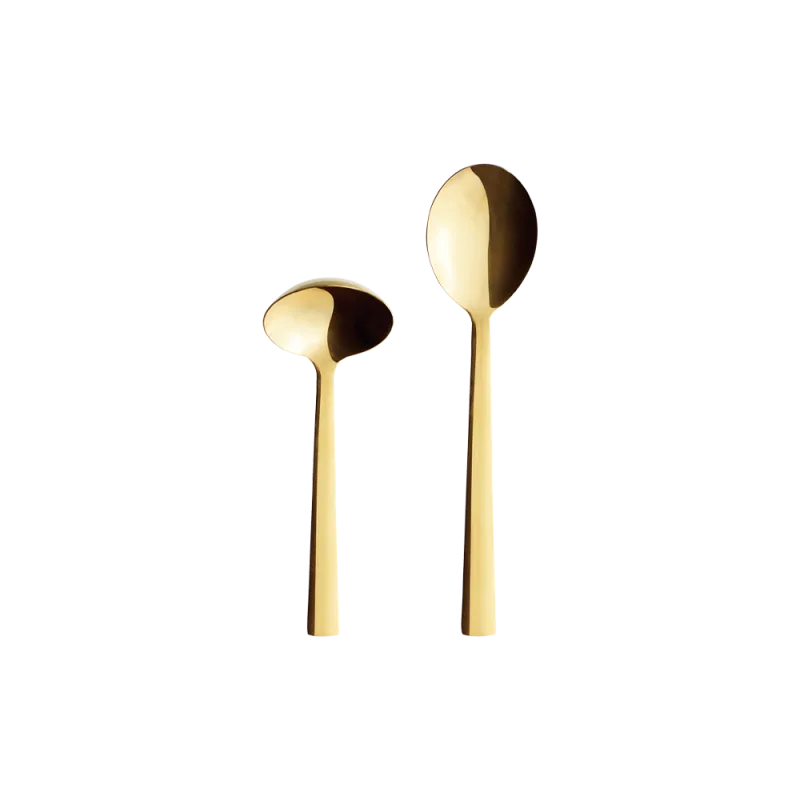 Raw serveringssæt 2 dele (sauce- og kartoffelske) - Guld