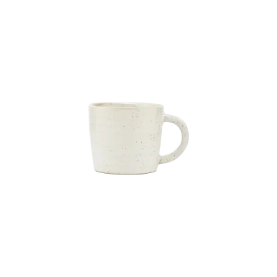 Pion espressokop med hank 10 cl - Grå/hvid