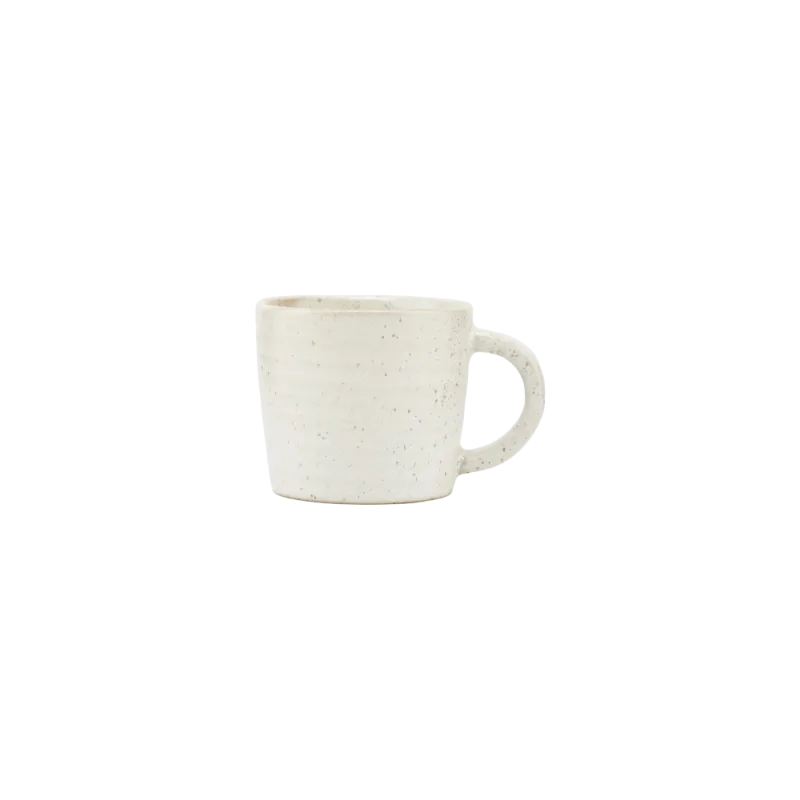 Pion espressokop med hank 10 cl - Grå/hvid