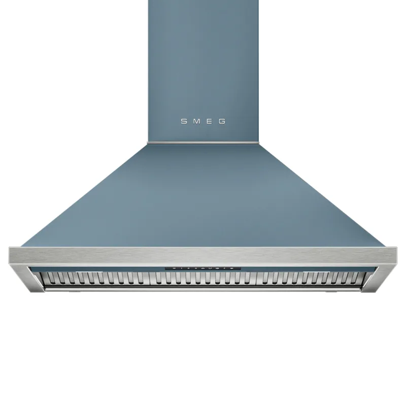 Smeg Portofino KCU94SBM væghængt emhætte 90 cm, storm blue