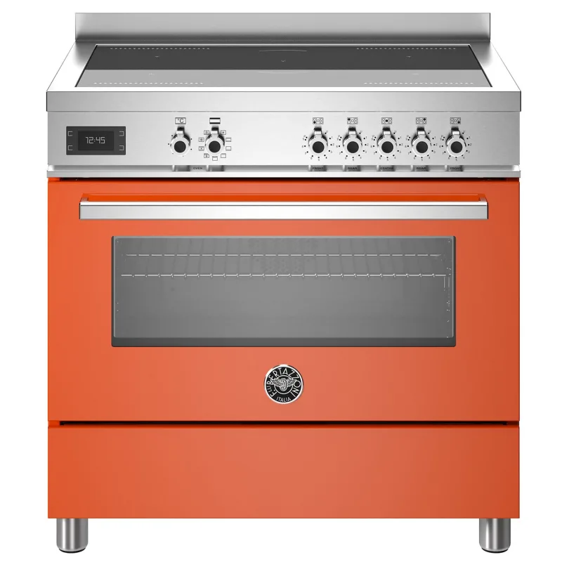 Bertazzoni PRO95I1EART Professional induktionskomfur med ovn, 90 cm, orange