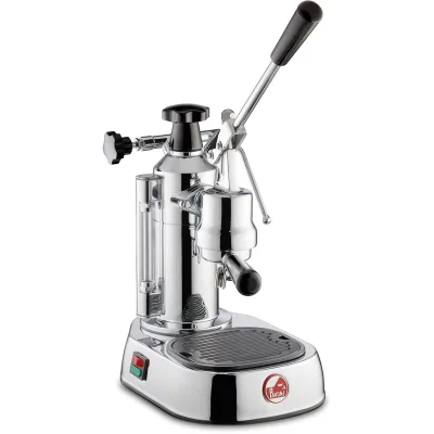 La pavoni Europiccola Lusso Espressomaskin 0,8 liter Rustfrit stål, sort håndtag LPLELQ01EU