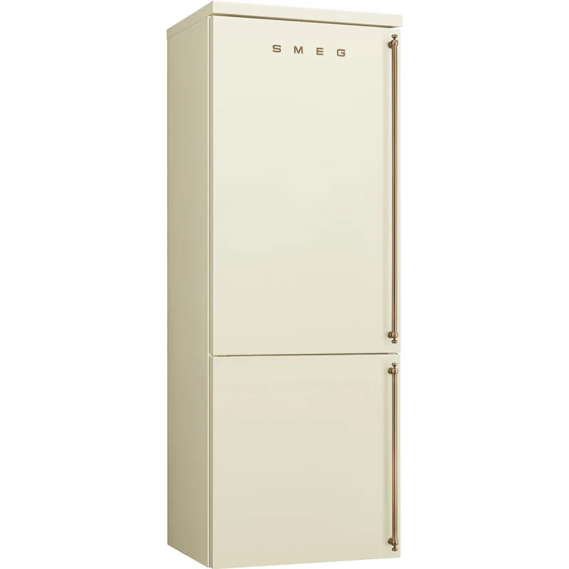 Smeg FA8005LPO6 venstrehængt køle/fryser 70 cm, creme