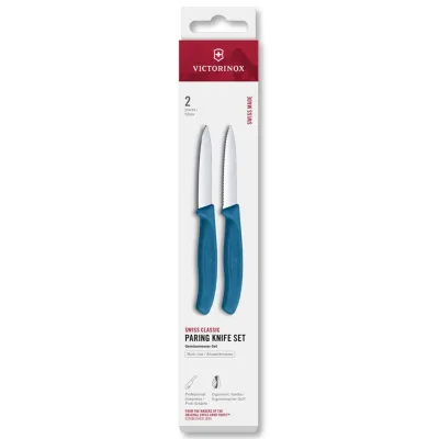 Victorinox Swiss Classic urtekniv 8 cm 2-pak, blå
