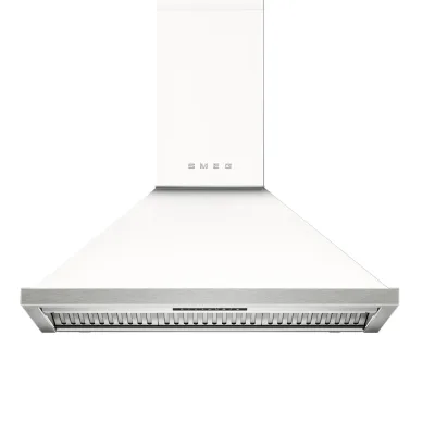 Smeg Portofino KCU94WH vægmonteret emhætte 90 cm, hvid