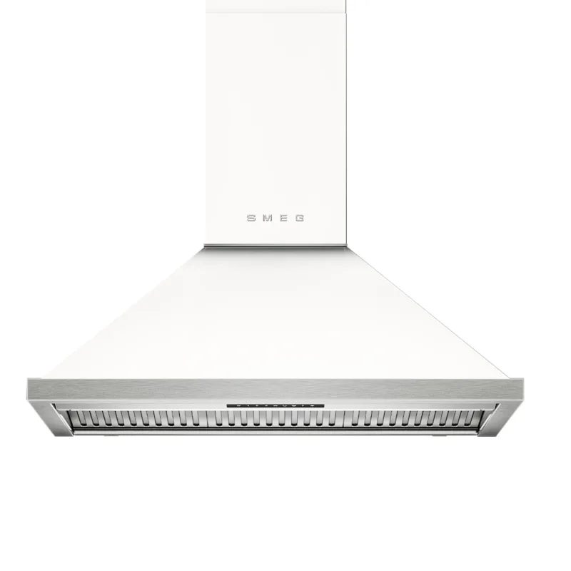 Smeg Portofino KCU94WH vægmonteret emhætte 90 cm, hvid