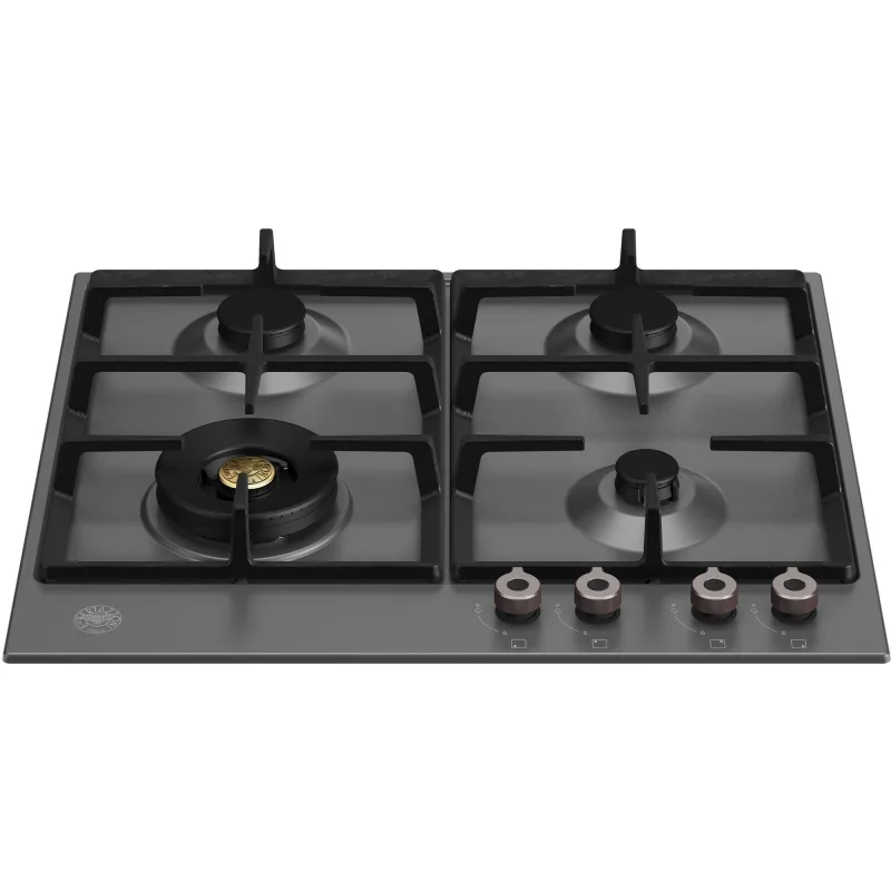 Bertazzoni Professional P604LPRONE gaskomfur 4 brændere, matsort, 60 cm
