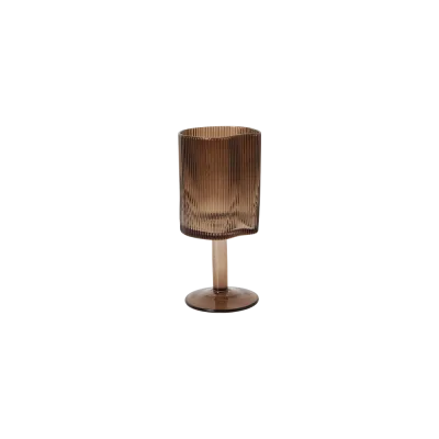 Ripe rødvinsglas - Brun