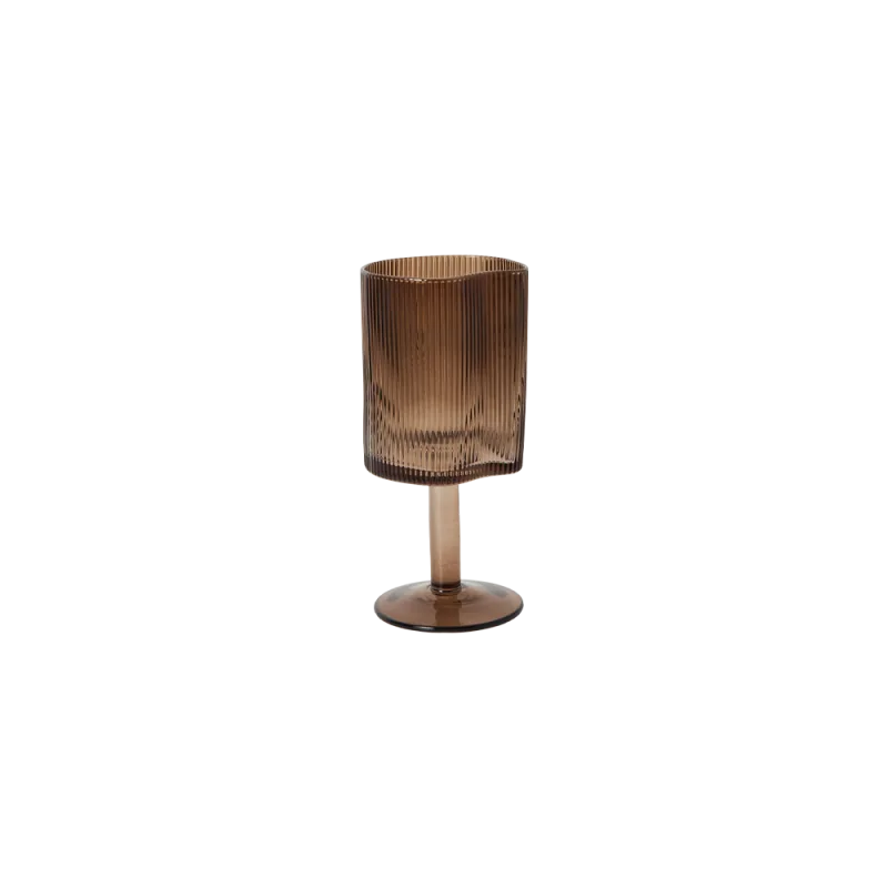 Ripe rødvinsglas - Brun