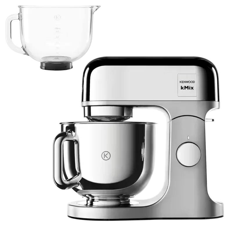 Kenwood kMix KMX760CH køkkenmaskine med ekstra glasskål 5 liter, krom