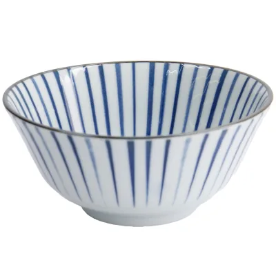 Tokyo Design Studio Natsu Tokusa Tayo skål 500 ml, blå/hvid