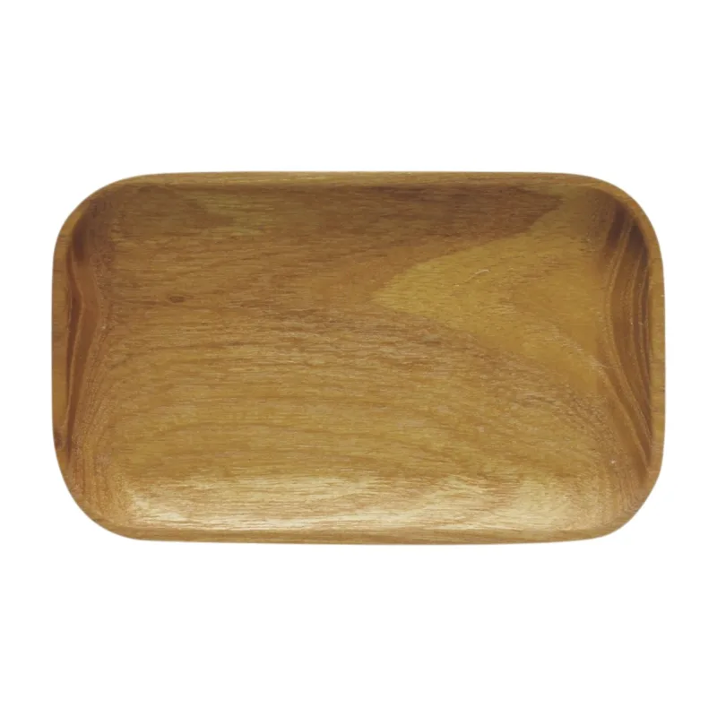 Aida RAW serveringsbakke 17 × 10 cm, lys teak