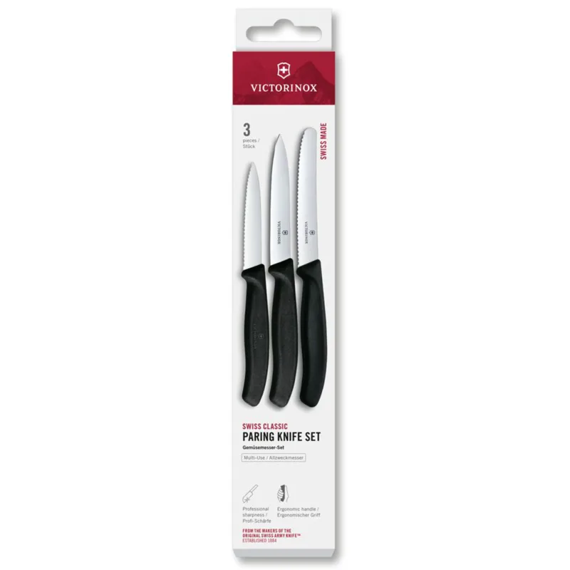 Victorinox Swiss Classic urteknive 3-pak, sort