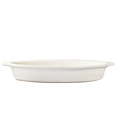 Potteryjo Daria ovnfast fad 35 cm., cotton white