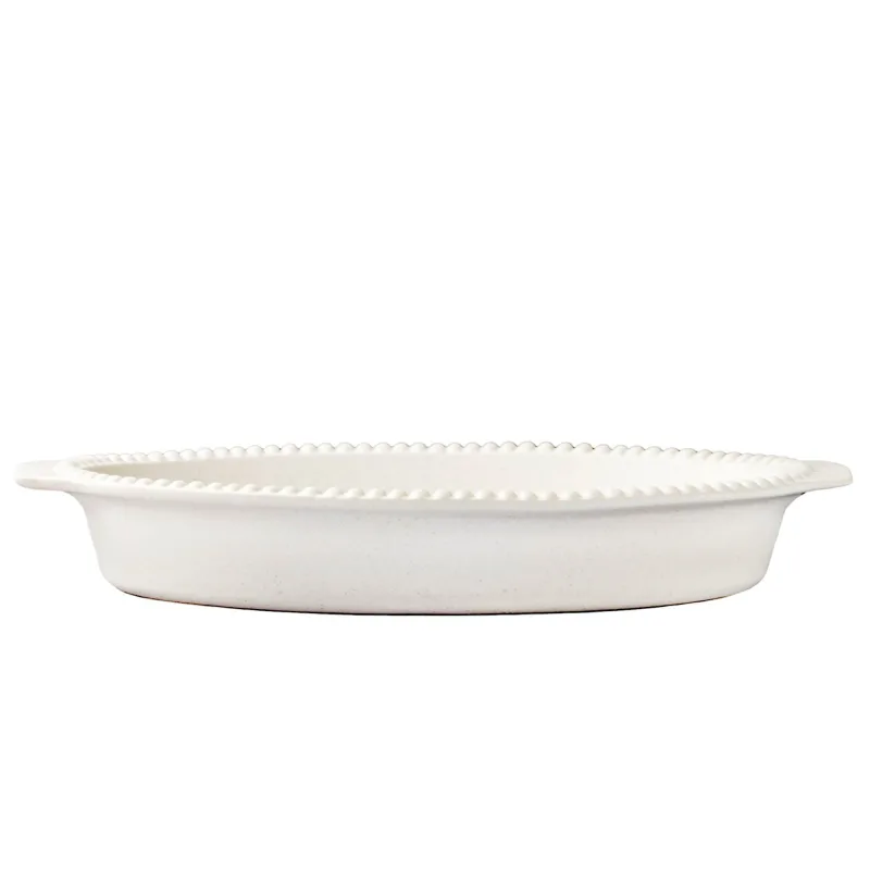 Potteryjo Daria ovnfast fad 35 cm., cotton white