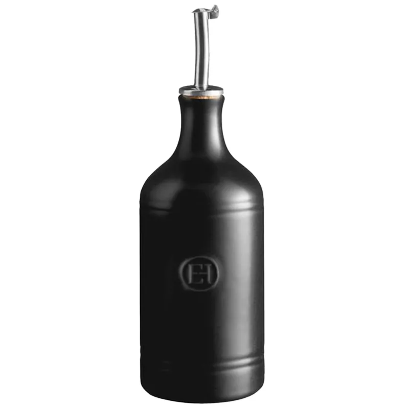Emile Henry Olivenolieflaske 0,4 liter, sort